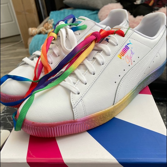🆕Puma Clyde Pride Sz 13, FULLY AUTHENTICATED! - Picture 6 of 9